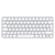 Apple Magic keyboard USB + Bluetooth Portuguese Aluminium, White