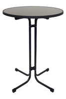 Stehtisch MERKUR anthrazit / schwarz Durchmesser: 80cm, Höhe: 109cm