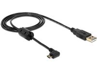DELOCK USB Kabel A -> Micro-B 90° St/St 1.00m sw
