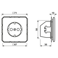 JUNG CD 1520 NKI PT WCD RA INB 1V KV CD500 PLATIN