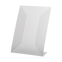 Tischaufsteller / Präsentationsständer / L-Ständer aus Hartfolie | DIN A5 75° 75 mm