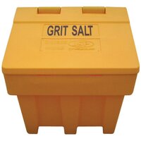 JSP 7 Cu Ft Grit Bin - Recycled Black Base with Yellow Lid