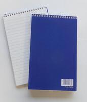 ValueX 127x200mm Wirebound Card Cover Reporters Shorthand Notebook Ruled 300 Pages Blue (Pack 10)