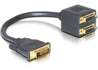 Adapter DVI 24+1 Stecker zu 2 x DVI 24+1 Buchse, Good Connections®