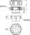 Kabelverschraubung, teilbar, M32, 40/46 mm, Klemmbereich 9 bis 13 mm, IP67, lich