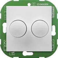 Ehmann 4295x0700 Forgatható dimmer Alkalmas fényforrásokhoz: LED-es izzó, Izzó, Halogén izzó Fehér (RAL 9016)