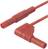Mérőzsinór, mérővezeték 4 mm-es banándugóval, 1 mm² Szilikon 2 m piros SKS Hirschmann MLS SIL WG 200/1