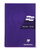 Clairefontaine Europa A4 Wirebound Card Cover Notebook Ruled 180 Pages Purple (Pack 5)
