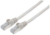 LSOH Network Cable, Cat6, SFTP Network Patch Cable, Cat6, 10m, Grey, Copper, S/FTP, LSOH / LSZH, PVC, RJ45, Gold Plated Contacts,