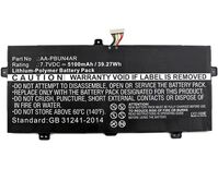 Battery for Samsung Laptop 31Wh Li-Pol 7.7V 4000mAh Black, 31Wh Li-Pol 7.7V 4000mAh Black, 900X5L, 900X5L-K01, 900X5L-K02, Batterien