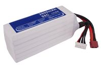 Battery for Cars 57.72Wh Li-Pol 22.2V 2600mAh White for RC Cars CS-LT969RT Haushaltsbatterien