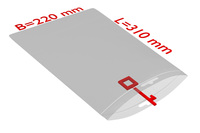 PE-Druckverschlussbeutel 220x310mm, 50µ, transparent, Eurolochung