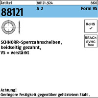 ART 88121 SCHNORR - Scheiben 1.4301 VS 6 A 2 S