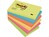 Post-it® Notes Energetic kleuren, 76 x 127 mm (pak 6 blokken)