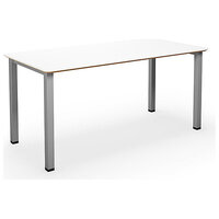 Multifunctionele tafel DUO-U Trend, recht blad, afgeronde hoeken