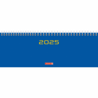 Querkalender 772 29,7x10,5cm 1 Woche/2 Seiten Karton-Umschlag blau 2025