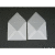 Briefumschläge Offset transparent 125x125mm 100g/qm NK VE=100 Stück weiß
