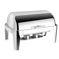 Olympia Madrid Roll Top Chafing Dish - Silver - 10.45 kg - 9 L