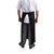 Whites Chefs Clothing Unisex Bistro Professional Apron in Black Size L