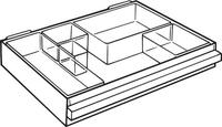 Ersatzschublade Typ250-3 B320xT239xH57 mm transparent