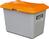 Streugutbehälter 100 l B890xT600xH340 mm ohne Entnahmeöffnung grau/orange