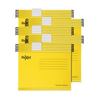 REXEL YELLOW FOOLSCAP SUSP FILE PK25