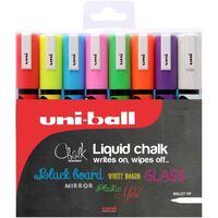 Uni-Ball UniChalk Chalk Marker Medium Assorted (Pack of 8) 153494341