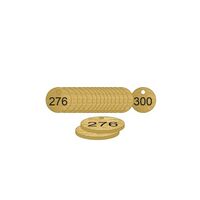 38mm Traffolyte valve marking tags - Bronze Effect (276 to 300)