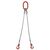 Wire rope slings - Two leg sling 13mm dia. rope
