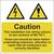 Caution mixed cable notice labels