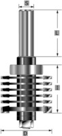 HW-Finger-Verleimfräser-Set S12 x 85 mm