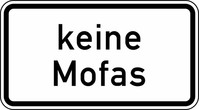 Verkehrszeichen VZ 1012-33 Keine Mofas, 330 x 600, 3mm flach, RA 3