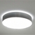 Dekorring für LED Wand-/Deckenleuchte, zylindrisch, Serie 7510, direkt/indirekt, Ø 30.2cm, edelstahloptik