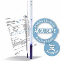 0 ... 120°F Precision thermometer ACCU-SAFE similar ASTM calibratable stem type