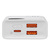 Powerbank Adaman2 10000mAh z wyświetlaczem cyfrowym 2x USB-A / 1x USB-C 30W biały