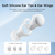 Słuchawki bezprzewodowe TWS Cozydots Series z aktywną redukcją szumów Bluetooth 5.3 białe
