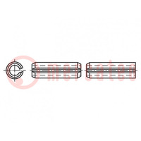 Springy stud; stainless steel; BN 337; Ø: 3mm; L: 14mm; DIN 1481