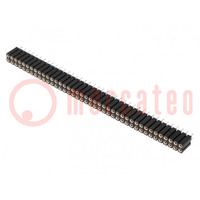 Socket; pin strips; female; PIN: 80; turned contacts; straight