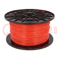 Filament: PLA; Ø: 1,75mm; rouge; 200÷235°C; 1kg