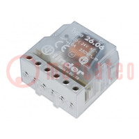Relay: installation; bistable,impulse; NO x2; Ucoil: 24VAC; 10A
