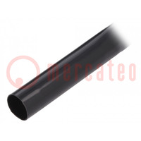 Insulating tube; PVC; black; -20÷125°C; Øint: 14mm; L: 10m; UL94V-0