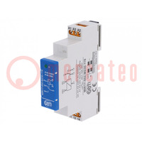 Relay: installation; impulse; NC + NO; for DIN rail mounting
