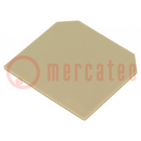 End/partition plate; beige; SAK4