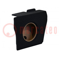 Boîtier de haut-parleur; MDF; mélange noir; tissu; 250mm; Opel