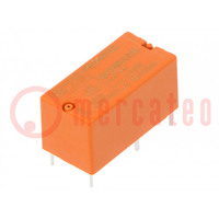 Relay: electromagnetic; SPDT; Ucoil: 2.2VDC; 5A; 5A/250VAC; PCB; 22Ω