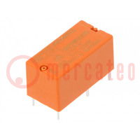 Relay: electromagnetic; SPDT; Ucoil: 2.2VDC; 5A; 5A/250VAC; PE; PCB