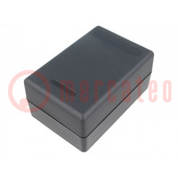 Enclosure: multipurpose; X: 75mm; Y: 113mm; Z: 47mm; ABS; black