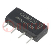 Relay: reed switch; SPST-NO; Ucoil: 12VDC; 500mA; max.200VDC; 10W