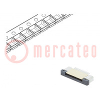 Connector: FFC/FPC; horizontal; PIN: 14; ZIF; SMT; 500mA; tinned