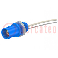 Connector: BNC; socket; blue; Connection: screw; on panel; 5÷40°C